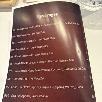 Pho Thin 13 Lo Duc - Drink list - Vietnamese Near Me - Falls Church, Virginia Pho Thin 13 Lo Duc - Drink list - Vietnamese Near Me - Falls Church, Virginia