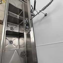 R&J Plumbing Services - Commercial 3 compartment sink