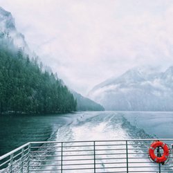 Allen Marine Tours - Cruising in the freezing rain up in the Fjords.