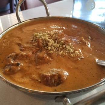 Amber Indian Restaurant - Lamb Korma. Piping hot, bursting with flavor, thick chunks of lamb covered in a rich and flavorful sauce. Absolutely wonderful! - Indian Near Me - Carmel, Indiana