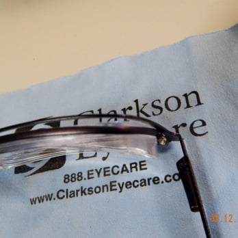 Clarkson Eyecare - This is the bent frame, I can read threw the gap between the lens and frame. This is okay according to Clarkson - Optometrists Near Me - Columbia, Illinois Clarkson Eyecare - This is the bent frame, I can read threw the gap between the lens and frame. This is okay according to Clarkson - Optometrists Near Me - Columbia, Illinois