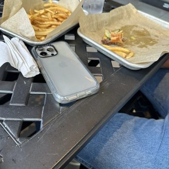 Buffalo Wild Wings - The fries are cold and just not good. But my hubby liked the burger. - Sports Bars Near Me - Wesley Chapel, Florida