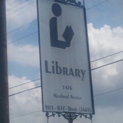Munford Public Library - Here's your sign.