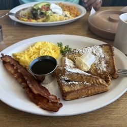 Jc's Cafe - French toast with eggs and bacon the taste is so good