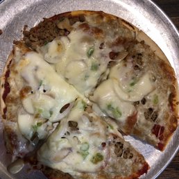 Combo pizza (sausage, pepperoni, onions, peppers & mushrooms)