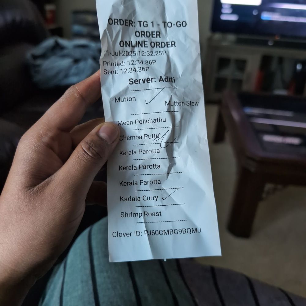 It's the itemized bill It's the itemized bill