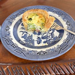 Cafe U - Ham Broccoli and cheddar quiche.