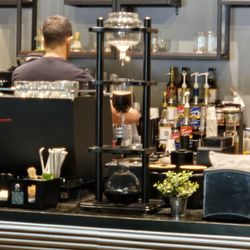 Equilibrio Coffee House - cool cold brew machine.. never seen this style before
