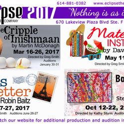 Eclipse Theatre Company - What a year! Two shows to go, both Columbus premieres!