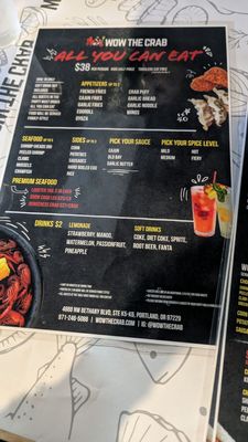 Menu photo 1 Wow the crab Portland, OR