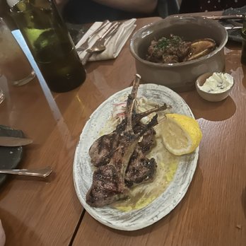 Bar Vlaha - Lamb chops and Agriogourouno - Greek Near Me - Brookline, Massachusetts