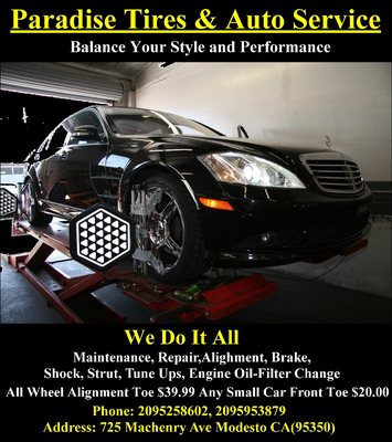 Paradise Tire Auto Service 725 Mchenry Ave Modesto Ca Auto Repair Mapquest