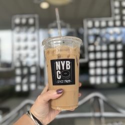 New York Bagel - Celebrating national coffee day with a pumpkin Java