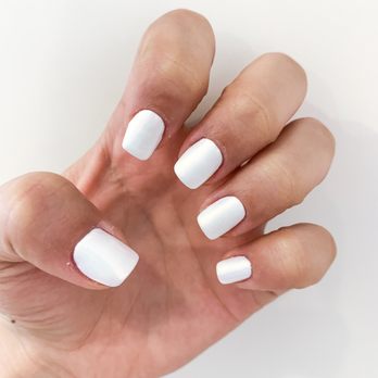 Diamond Nails - #4 chrome with white base - Nail Salons Near Me - Fullerton, California