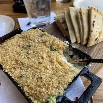 Haywire - Crab dip with pita bread. - New American Near Me - Plano, Texas
