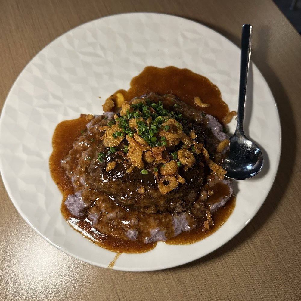 Etc - Oxtail with purple grits - New American Near Me - Chicago, Illinois Etc - Oxtail with purple grits - New American Near Me - Chicago, Illinois