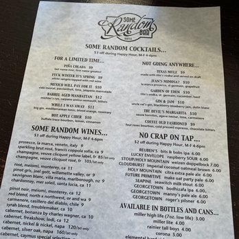 Some Random Bar - New American Near Me - Seattle, Washington Some Random Bar - New American Near Me - Seattle, Washington