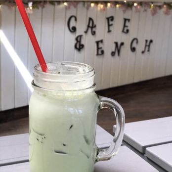 Cafe Bench - Iced matcha latte - Cafes Near Me - Flushing, New York