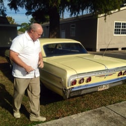 Carlisle William J III, DDS - Dr. Carlisle showing off his hot rod.  A big kid at heart.
