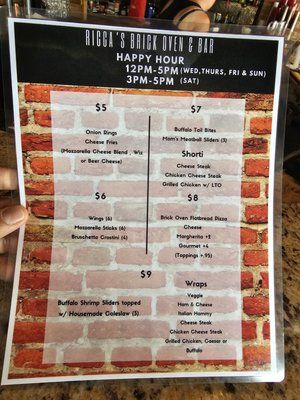Menu photo 3 Ricca’s Brick Oven & Bar Hammonton, NJ Menu photo 3 Ricca’s Brick Oven & Bar Hammonton, NJ