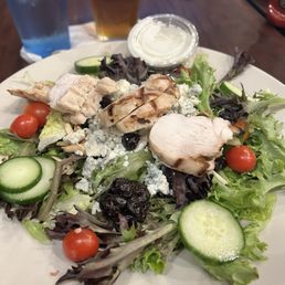 Michigan Salad is amazing! I got it with blue cheese dressing