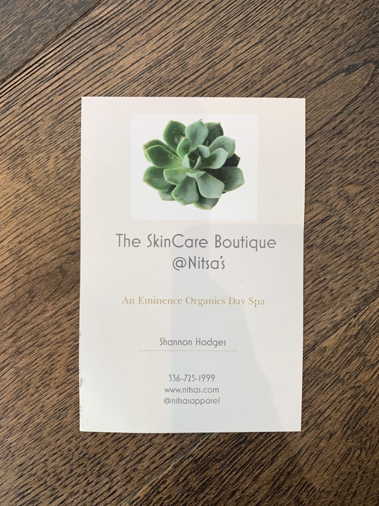THE SKINCARE BOUTIQUE NITSA’S Skin Care 107 S Stratford Rd