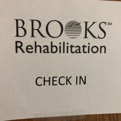 Halifax Health Brooks Rehabilitation - Door sign