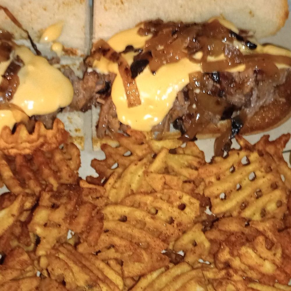 Fletcher's - Brisket Cheesesteak w/waffle fries - Barbeque Near Me - Longmeadow, Massachusetts