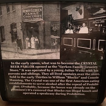 Crystal Beer Parlor - History on side of napkin holder! - Southern Near Me - Savannah, Georgia Crystal Beer Parlor - History on side of napkin holder! - Southern Near Me - Savannah, Georgia