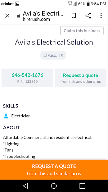Slide of Avila's Electrical Solutions