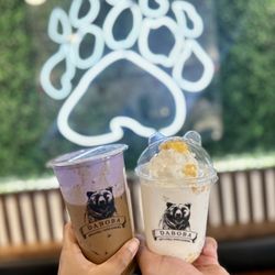 Daboba @ Kearny Mesa - Ube Cream Coffee and Coco Mango Sago Frappe!