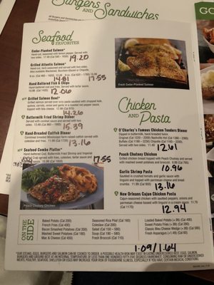 Menu photo 2 O'Charley's Restaurant & Bar Alcoa, TN Menu photo 2 O'Charley's Restaurant & Bar Alcoa, TN