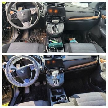 Project Detail - Honda CRV Interior Before & After - Auto Detailing Near Me Project Detail - Honda CRV Interior Before & After - Auto Detailing Near Me