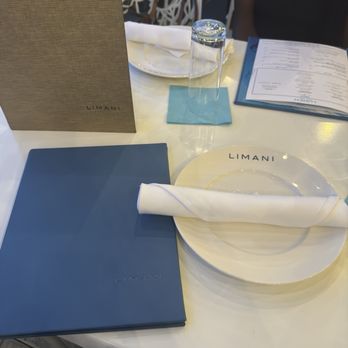 Limani - Washington - Restaurant set up before ordering. We sat on rooftop - Mediterranean Near Me - Washington, DC, District of Columbia
