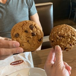 Jason's Deli - 10/9/22: Ice cream machine was broken, so we got free cookies for dessert. Chocolate chip & cranberry walnut. The CW was better than CC.