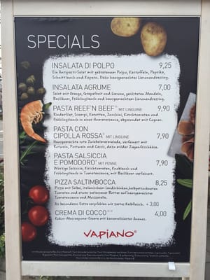 Menu photo 2 Vapiano Stuttgart, BW Menu photo 2 Vapiano Stuttgart, BW