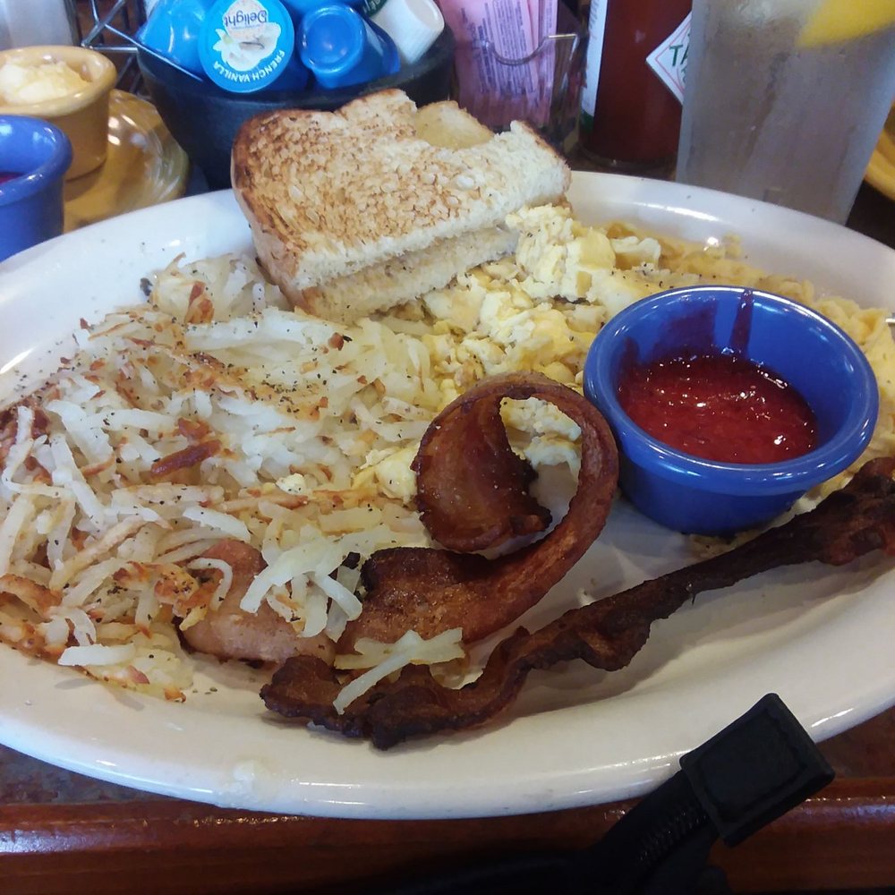 Biscuits Cafe - House made strawberry jam, hash browns scrambled eggs, and toast. - Breakfast & Brunch Near Me - Glendale, Arizona Biscuits Cafe - House made strawberry jam, hash browns scrambled eggs, and toast. - Breakfast & Brunch Near Me - Glendale, Arizona