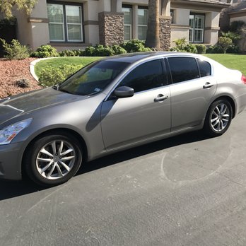 Green Valley Window Tinting - Green Valley Window Tinting did an amazing job on my G37! They tinted the front and rear windows, rear windshield and front "eyebrow." - Home Window Tinting Near Me - Henderson, Nevada Green Valley Window Tinting - Green Valley Window Tinting did an amazing job on my G37! They tinted the front and rear windows, rear windshield and front "eyebrow." - Home Window Tinting Near Me - Henderson, Nevada