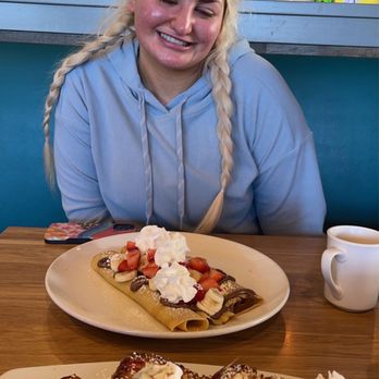 Broken Yolk Cafe - French Toast Nutella Crepe - Breakfast & Brunch Near Me - Costa Mesa, California Broken Yolk Cafe - French Toast Nutella Crepe - Breakfast & Brunch Near Me - Costa Mesa, California