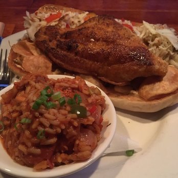 Ragtime - Catfish sandwich with a side of jambalaya - Pubs Near Me - Arlington, Virginia