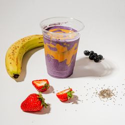 Nourish Cafe at Pop Life - Peanut Butter Berry Time Smoothie