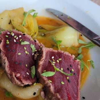 Noah's - Tuna and bok choy - New American Near Me - Greenport, New York Noah's - Tuna and bok choy - New American Near Me - Greenport, New York