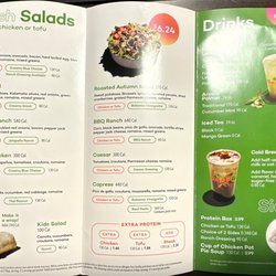 Salad and Go - Menu