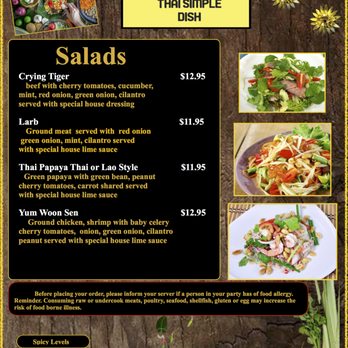 Thai Simple Dish - Salads - Thai Near Me - Provo, Utah Thai Simple Dish - Salads - Thai Near Me - Provo, Utah