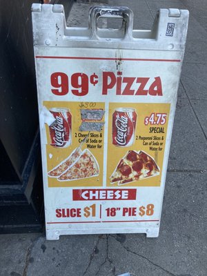 99 Cent Village Pizza by null