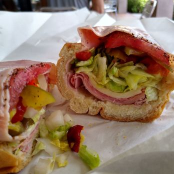Laspada's Original Hoagies - Inner shot of a small Italian. So bomb! - Delis Near Me - Boca Raton, Florida Laspada's Original Hoagies - Inner shot of a small Italian. So bomb! - Delis Near Me - Boca Raton, Florida