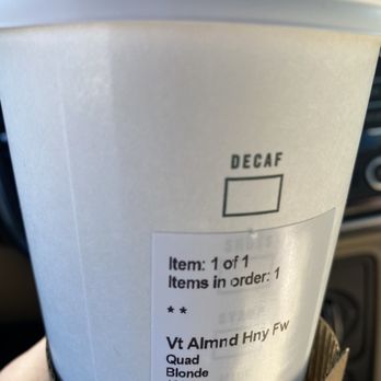 Starbucks - Venti flat white with honey almond milk - Coffee & Tea Near Me - St Petersburg, Florida Starbucks - Venti flat white with honey almond milk - Coffee & Tea Near Me - St Petersburg, Florida
