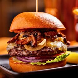 Tap Room - Shrooms & Bulbs Burger