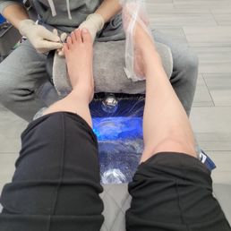 The nail tech did a good job with my nails. I hadn't cleaned the nail beds in awhile. The nail tech did a good job with my nails. I hadn't cleaned the nail beds in awhile.