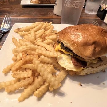 The Nook - The brunch burger is what I ordered - American Near Me - Charlottesville, Virginia The Nook - The brunch burger is what I ordered - American Near Me - Charlottesville, Virginia